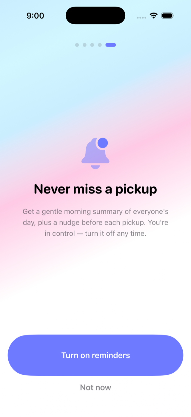Turn on reminders